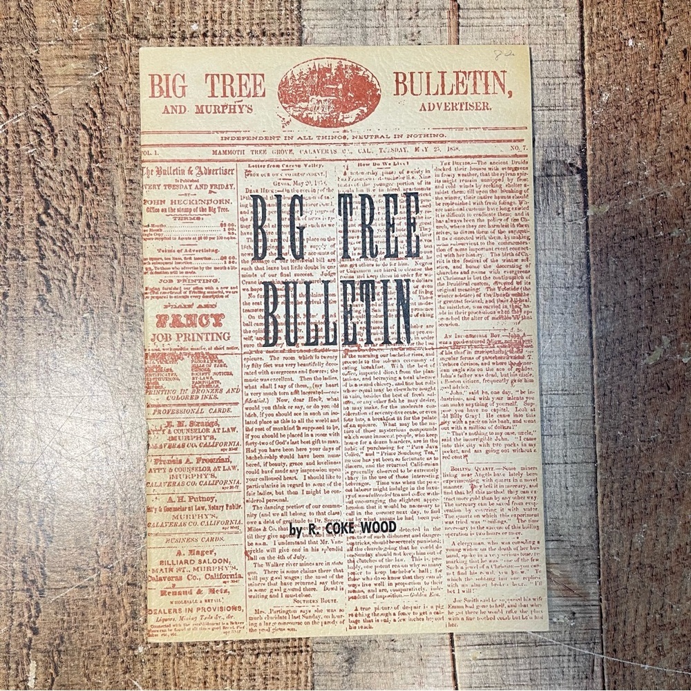 Rare Vintage Big Tree Bulletin Murphy California Collectible Book Photography